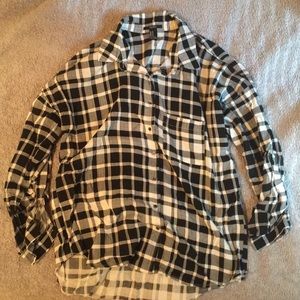 Forever 21- black and white plaid shirt